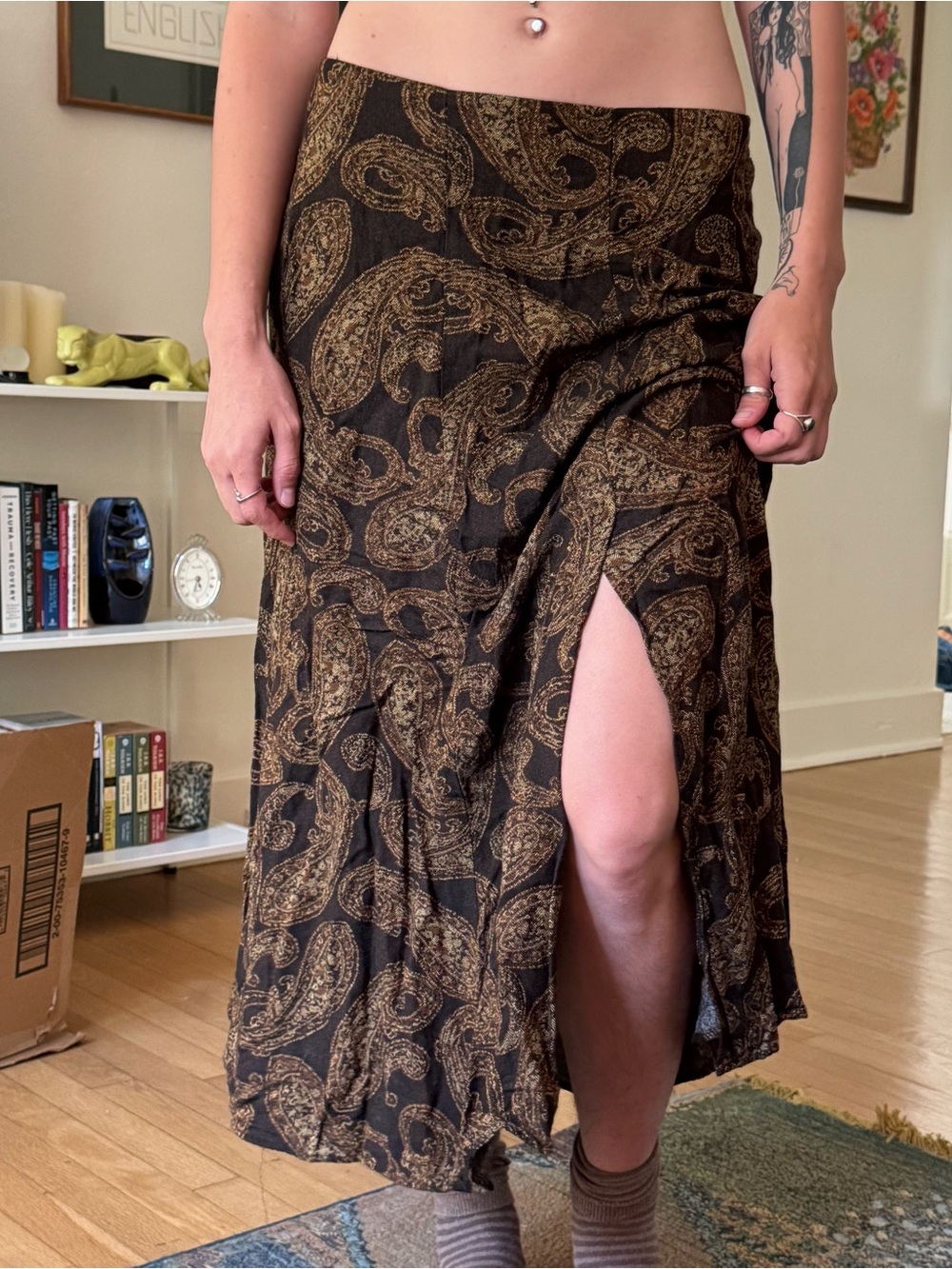 Vintage First Option Paisley Skirt
